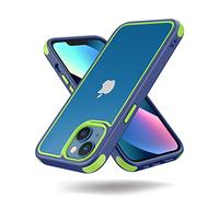 MobNano Compatible with iPhone 13/14 5G, Ultra Thin Hybrid Case, Soft TPU Shockproof Bumper Anti Scratch Cover for iPhone 13/14 - Blue/Green