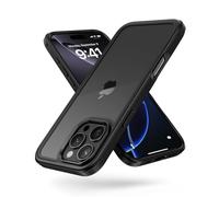 MobNano Compatible with iPhone 16 Pro, Ultra Thin Hybrid Case, Soft TPU Shockproof Bumper Anti Scratch Cover for iPhone 16 Pro - Black