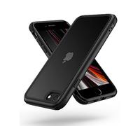 MobNano Compatible with iPhone SE 2020/2022 5G and iPhone 7/8, Ultra Thin Hybrid Case, Soft TPU Shockproof Bumper Anti Scratch Cover for iPhone 7/8/SE2020/SE2022 - Black