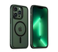 MobNano Magnetic Case For iPhone 13 Pro 6.1-Inch [Support MagSafe Wireless Charging] Shockproof Phone Bumper Cover - Green/Black