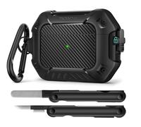 MOBOSI for AirPods Pro 2 Case,Compatible with AirPod Pro 2nd Generation Cover [Compatible with MagSafe] Lock&Keychain&Cleaner Kit,Full Body Shockproof Protective Hard Shell (2023/2022/2019),Black