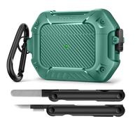 MOBOSI for AirPods Pro 2 Case,Compatible with AirPod Pro 2nd Generation Cover [Compatible with MagSafe] Lock&Keychain&Cleaner Kit,Full Body Shockproof Protective Hard Shell(2023/2022/2019),Light Green