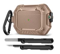 MOBOSI for AirPods Pro 2 Case,Compatible with AirPod Pro 2nd Generation Cover [Compatible with MagSafe] Lock&Keychain&Cleaner Kit,Full Body Shockproof Protective Hard Shell (2023/2022/2019),Brown