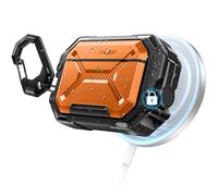 MOBOSI for AirPods Pro 3 Case [IP68 Waterproof Case for iPods Pro 3&Compatible with MagSafe] Military Grade Protective Earpods Pro3 Cover with Secure Lock, Keychain & Phone Stand (2025),Orange