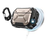 MOBOSI for AirPods Pro 3 Case [IP68 Waterproof Case for iPods Pro 3&Compatible with MagSafe] Military Grade Protective Earpods Pro3 Cover with Secure Lock, Keychain & Phone Stand (2025),Gold