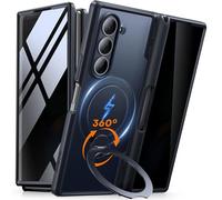MOBOSI Rotatable Ring Stand for Z Fold 6 Case with Privacy Screen Protector, Compatible with Magsafe, 18FT MIL-Grade Protection, Magnetic Shockproof Slim Case for Samsung Galaxy Z Fold6, Black