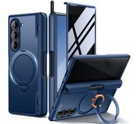 MOBOSI Rotatable Ring Stand for Z Fold 6 Case with Privacy Screen Protector, Compatible with Magsafe, 18FT MIL-Grade Protection, Magnetic Shockproof Slim Case for Samsung Galaxy Z Fold6, Blue