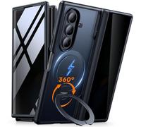 MOBOSI Rotatable Ring Stand for Z Fold 7 Case with Privacy Screen Protector, Compatible with Magsafe, 18FT MIL-Grade Protection, Magnetic Shockproof Slim Case for Samsung Galaxy Z Fold7, Black