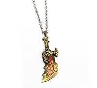 MoBreiou Game Necklace Sword War Chaos Blades Necklaces Jewelry Classic Weapons Pendant for Men