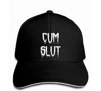 MOBSAN Classic Baseball cap Cum Slut Funny Rude Offensive Cool Hen Womens Ladies Snapback Hat Peaked Hip Hop Lovers funny Outdoor Sports Sun hat gift