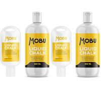 MOBU Liquid Chalk 250ml | Maximum Grip and Sweat-Free Dry Hands | Quick Drying, No Mess Hand Chalk | Weightlifting, Yoga, Climbing, Powerlifting Gym Chalk (White) (Pack of 2)