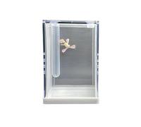 MOBUKJ.DDS Acrylic Insect Feeding Box Mantis Landscaping Villa Insect Box (L:9.5CMX7.5CMX15CM)