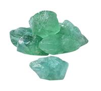 MOBUTOFU 1 Bag 500g Rough Green Fluorite Aquarium Decor Stones Unique Shapes Safe for Fish Tanks Suitable for DIY Crafts Pond and Home Decor