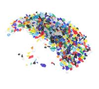 MOBUTOFU 1 Bag Irregular Glass Blocks for Crafts and DIY Projects Microwave Kiln Compatible Colored Glass Tiles for Making or Decorating Dishes and Bowls with Artistic Flair