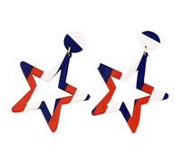 MOBUTOFU 1 Pair Independence Day Party Earrings Unique Star Shape Earrings for Festivals Material Stylish Durable Ear Jewelries present for Women