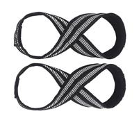 MOBUTOFU 1 Pair Resistance Belts for Weight Training and Bodybuilding, Portable Lightweight Nylon and Rubber String Bands, Anti-slip Fitness Assist Bands for Strength Training