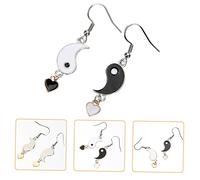 MOBUTOFU 1 Pair Tai Chi Fish Earrings Dangle Jewelry for Women Black White Fashion Accessories for Any Occasion Unique Design for Casual Formal Wear