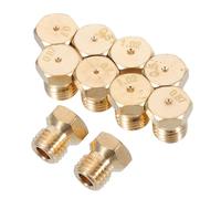 MOBUTOFU 10-piece Brass Gas Stove Nozzle Set Replacement Gas Jets for Household and Kitchen Compatible Home Burners