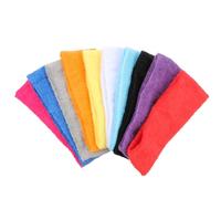MOBUTOFU 10 Pieces Sweat Absorption Headbands for Men and Women, Fabric Material, Not Easy to Break Or Deform, Suitable for Gym and Parties, Thin and Comfortable Sports Random Color
