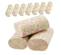 MOBUTOFU 10 Rolls Bamboo Pulp Decorative Toilet Paper with Rose Print Soft Bathroom Tissue for Home and Office Skin-Friendly Solid Core Toilet Roll for Versatile Daily Use