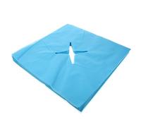 MOBUTOFU 100pcs Disposable Massage Bed Hole Covers Headrest Pads 15.72x15.33x0.04inch Environmentally Friendly Safe and Gentle Non-Woven Fabric for Human Face Spa and Foot Care