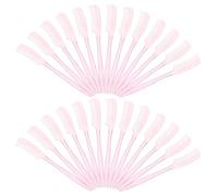 MOBUTOFU 100pcs Pink Lash Comb and Eyelash Separator Tool for Women, Compact Plastic Eyebrow Brush Comb, Smooth Makeup Tool for Daily Use and Tidying Bangs