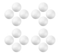 MOBUTOFU 100pcs White Craft Foam Balls 4cm Solid Polystyrene Spheres for DIY Art and Craft Projects, Can be Cut and Sanded, for Wedding and Party Decorations