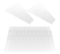 MOBUTOFU 100pcs White Opp Flower Bouquet Bags with Creative Design, Floral Packaging for Valentine's Day Festival, Suitable for Florist Bouquets and Gift Wrapping