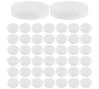 MOBUTOFU 100pcs White Soft and Smooth Sponge Makeup Puff Refill for Face Foundation Detailed Application Dual-use Wet Dry Cushion Sponge for Cosmetic Beauty Use