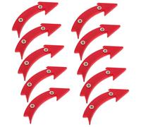 MOBUTOFU 10pcs Bicycle Wheel Reflectors Arrow Shape Bright Reflective Lights for Night Riding Mountain and Road Bikes Fit Safety Warning Accessories