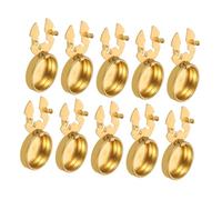MOBUTOFU 10pcs Brass Shirt Button Covers for Women and Men Blouses Round Copper Decorative Sewing Buttons 17.5mm Suitable for Business and Everyday Wear
