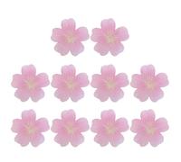 MOBUTOFU 10pcs Cherry Blossom Self-adhesive Memo Pads Pink Paper Multi-pack with Realistic Floral Design for Study and Floral-themed Events, Cute Sticky Memos for Students