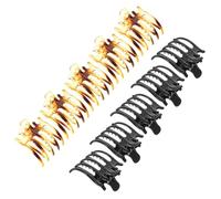 MOBUTOFU 10pcs Hair Claw Clips for Women with 5 Wide Teeth, Plastic and Resin Material, Sturdy and Not Easy to Break, for Going out Or Office Casual Hairstyles