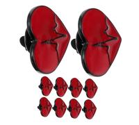 MOBUTOFU 10pcs Heart Shaped Brooches Electrocardiogram Lapel Pins for Men Women Versatile Clothing Accessories for Daily Wear Parties Dates Symbolizing Love Confidence