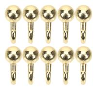 MOBUTOFU 10pcs Heavy Duty Picture Hanging Hooks with Zinc Alloy Round Head Nails, Strong and Rust Resistant Decorative Wall Hooks for Clocks and Art Displays in Home or Shopping Mall