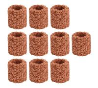 MOBUTOFU 10Pcs Medium Ceramic Aquarium Filter Rings Water Plant Fixed Rings for Fish Tank Filter Media Aquarium Supplies Random Style