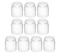 MOBUTOFU 10pcs Mini Glass Plant Propagation Tubes for Succulents and Moss Micro Landscape Terrariums, 37mm Diameter X 40mm Height Test Tube Vases for Home and Office Decor