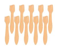 MOBUTOFU 10pcs Mini Wood Facial Spatula Set for Skincare and Cream Mixing, Elegant Design with Even Application and Improved Absorption, Portable Mask Applicator Tools for Daily Beauty Care