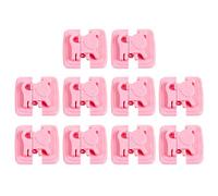 MOBUTOFU 10pcs Multifunctional Pinch Boy Girl Safety Locks Stop Trapped Fingers for Cupboard Refrigerator Drawer
