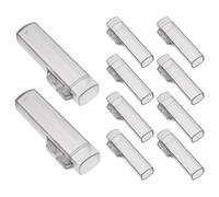 MOBUTOFU 10pcs Portable Mini Plastic Toothpick Holders Lightweight Toothpick Dispenser Case Multipurpose Container Travel Holder for Outdoor Camping and Picnic