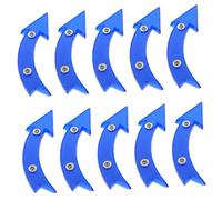 MOBUTOFU 10pcs Reflective Bike Wheel Lights Arrow Shape for Night Cycling Safety High Visibility Bicycle Reflectors for Mountain and Road Bikes Front and Rear Wheels