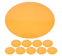 MOBUTOFU 10pcs Round 15cm Orange Light Tint Film Adhesive Color Correction Gel Sheets for Dining Areas and Living Rooms, Translucent Pet Light Filter Film