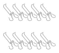 MOBUTOFU 10pcs Stainless Steel Photovoltaic Wire Clamps for Solar Panel Mounting, Universal Cable Hooks Preventing Tangled Wires, Suitable for Outdoor Frame Wiring and Photovoltaic Systems