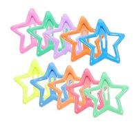 MOBUTOFU 10pcs Star Hair Clips for Girls Metal Barrettes Kawaii Snap Clips for Daily Wear Parties Special Occasions Adorable Mixed Five-point Stars for Little Princesses