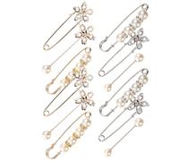 MOBUTOFU 12pcs Alloy Brooch Pin Clips for Pants and Cardigans, Decorative Clothing Accessory with Waist Tightening Function, Suitable for Casual Occasions and Shopping,