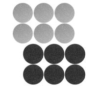 MOBUTOFU 12pcs Electronic Foot File Sheets Black Grinding Stone Reusable Foot Dead Skin File Callus Remover Tool for Salon and Home Use