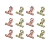 MOBUTOFU 12pcs Metal Shaping Clips for Manicure Retaining for False Nail Fixing and Nail DIY Tools Use Full Cover Tips for Professional Manicure