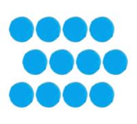 MOBUTOFU 12pcs Reusable Round Gel Ice Packs for Hot and Cold Therapy, PVC Material, Reduces Swelling and Bruising, Suitable for Legs and Head, for Hot Summer Days Or Refrigerator Use