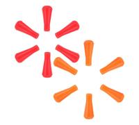 MOBUTOFU 12pcs Soft Rubber Arrowhead Replacement Tips for Practice Arrows, 8mm Blunt End Safety Tips Made of Sturdy Rubber, for Archery Training and Clubs to Reduce Injury Risk