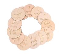 MOBUTOFU 13PCS Cards Safe and Durable Monthly Growth Cards for Photography Decorative Age Signs for Memorable Photo Props